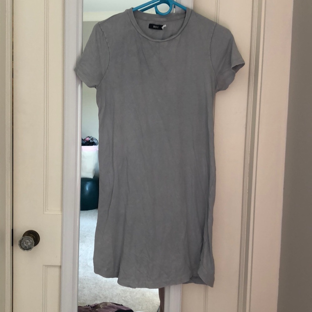 Gray Urban T Shirt Dress